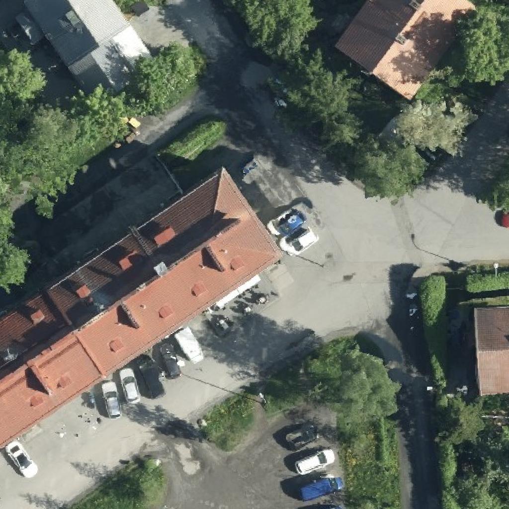 Kahvila-Konditoria Mari: terassi ilmakuvassa, Tampere