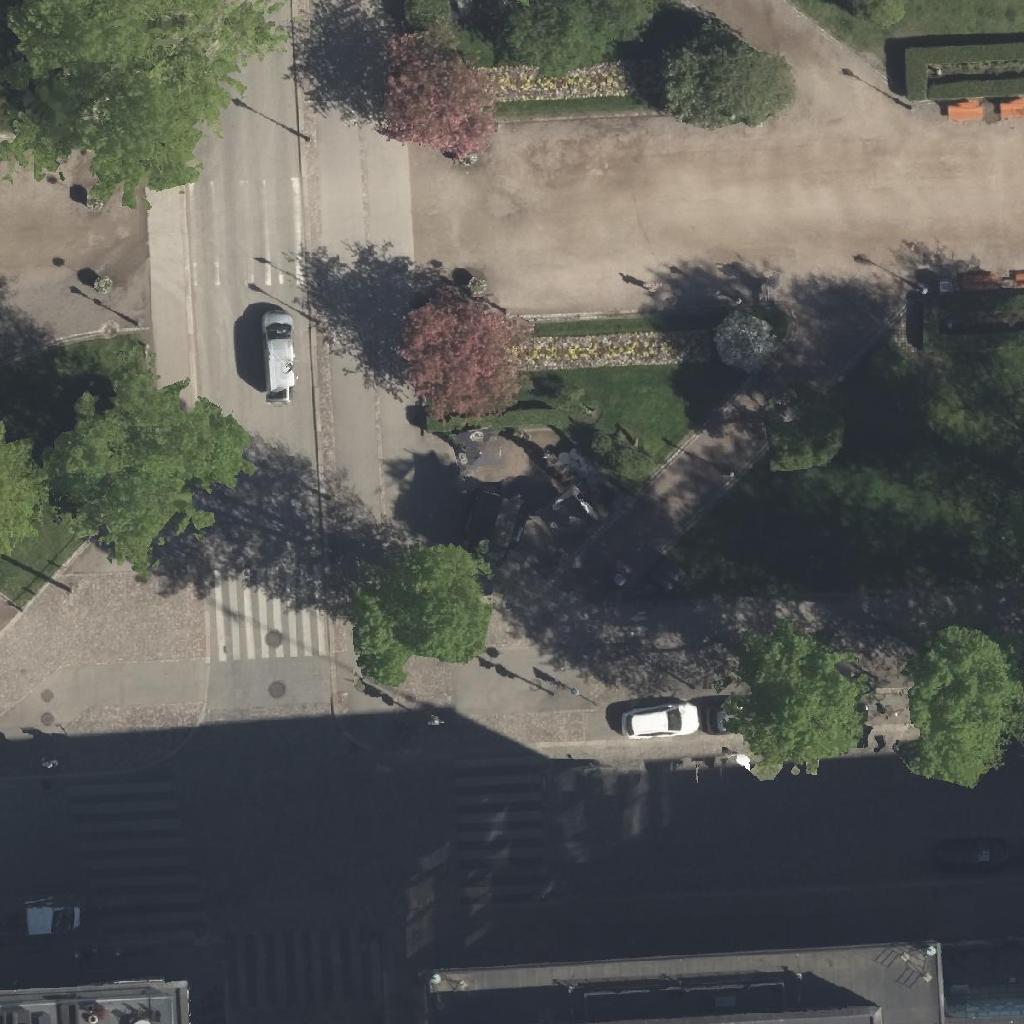 Eteläesplanadi: terassi ilmakuvassa, Helsinki