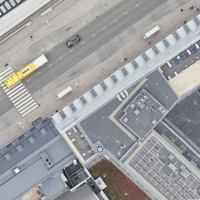 Naantalin Aurinkoinen: terassi ilmakuvassa, Turku